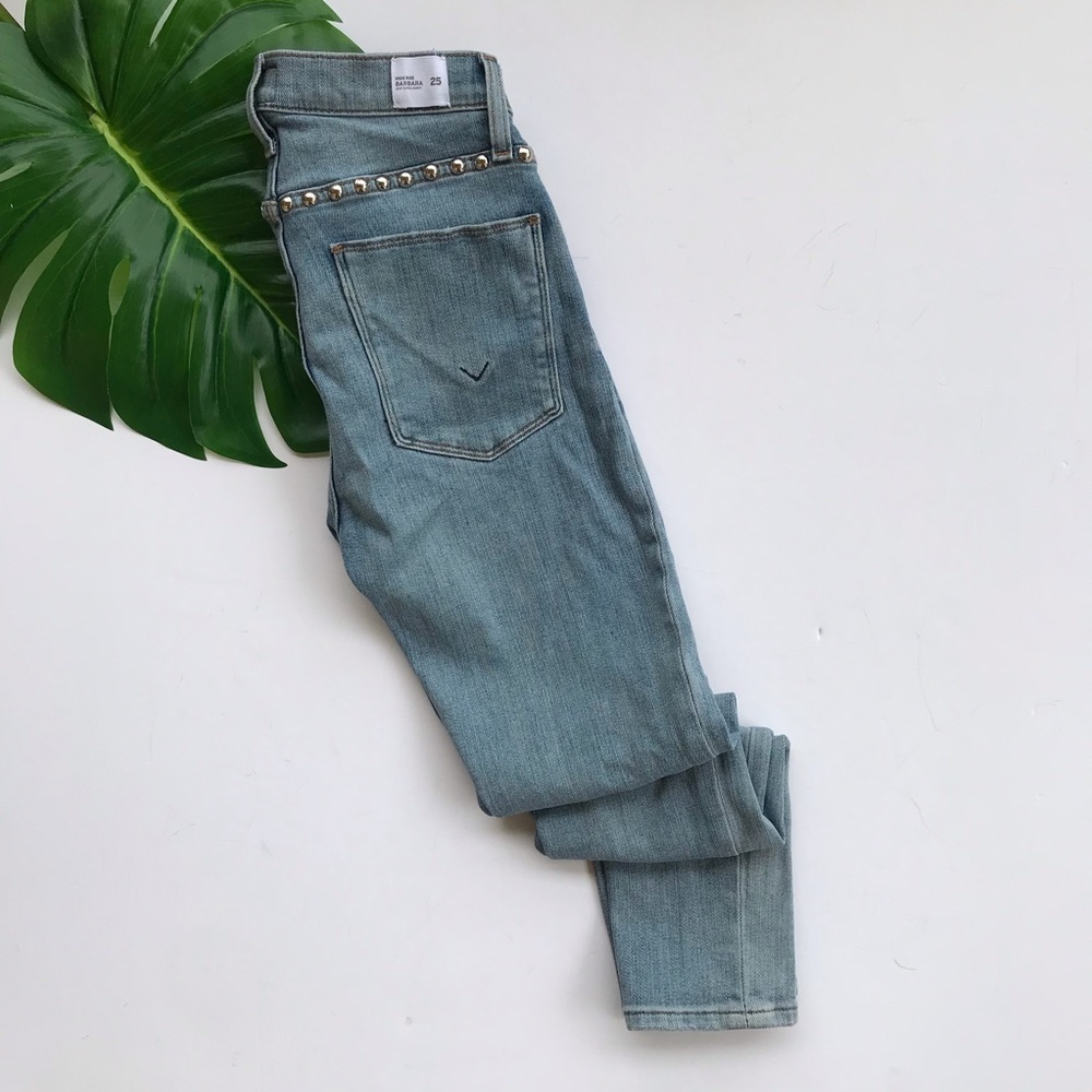 ❤️Hudson high waist studded light wash jeans - Picture 2 of 7